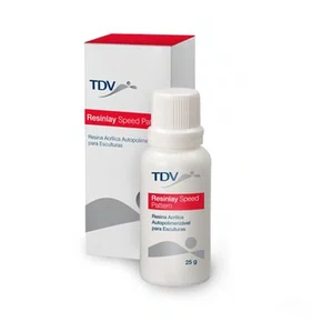 RESINA ACRILICA AUTOPOLIMERIZAVEL RESINLAY SPEED PATTERN VERMELHO - TDV