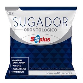 Sugador Odontológico Descartável C/40 - SSPlus