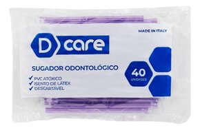 Sugador Descartável Lilás C/40 - D Care