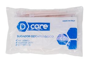 Sugador Descartável Transparente C/40 - D Care