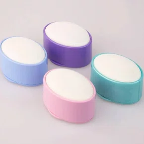 TAMBOREL DE PLASTICO OVAL ROSA CLARO - INDUSBELLO