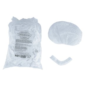 Touca Descartável Sanfonada Branca C/100 - SP