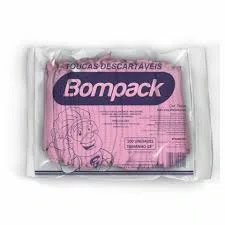 TOUCA DESCARTAVEL SANFONADA C/100 ROSA - BOMPACK
