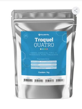 (VENC.21/06/2026) - Gesso Especial Troquel Quatro Verde 1 kg – Polidental