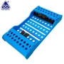 Estojo Autoclavável Com Silicone 8 Furos Azul - 6b Invent