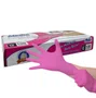 Luva De Procedimento Nitrilo Rosa Sem Po Tam M - MEDIX
