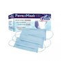 Máscara Cirúrgica Descartável Tripla Com Elástico Azul C/50  - Fava