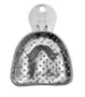 Moldeira De Inox (Dentado) Perfurada Adulto Superior S-4 - Tecnodent